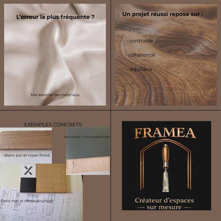 Bien associer les matériaux en agencement intérieur haut de gamme